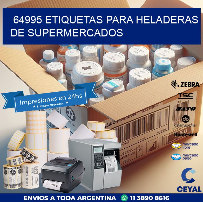 64995 ETIQUETAS PARA HELADERAS DE SUPERMERCADOS