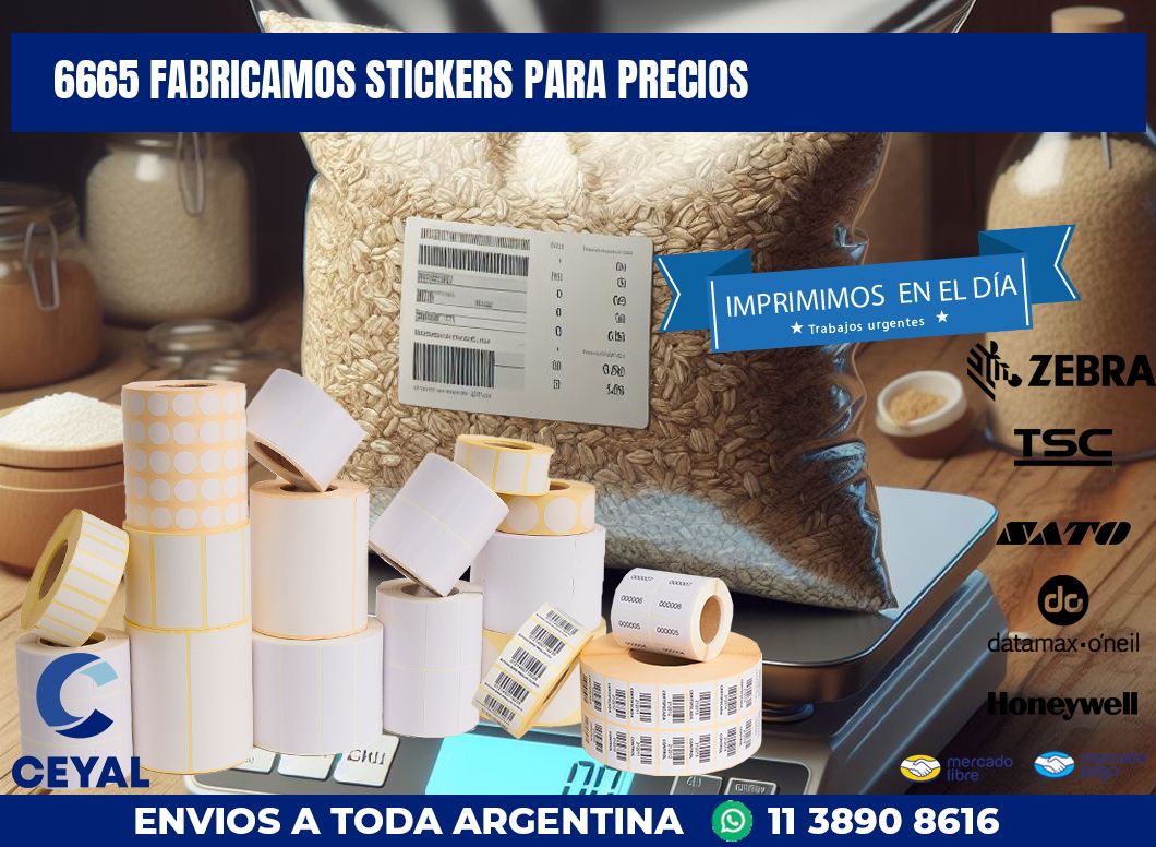 6665 FABRICAMOS STICKERS PARA PRECIOS