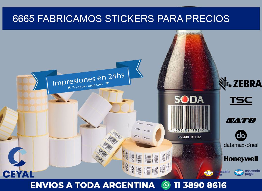 6665 FABRICAMOS STICKERS PARA PRECIOS