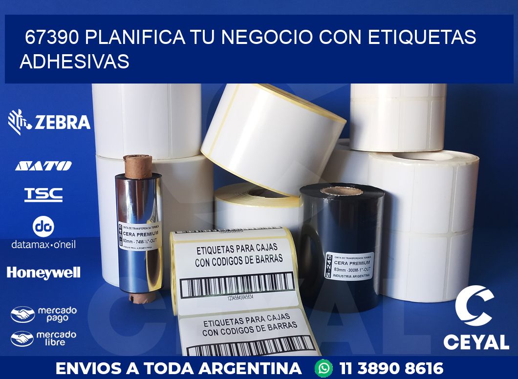 67390 PLANIFICA TU NEGOCIO CON ETIQUETAS ADHESIVAS
