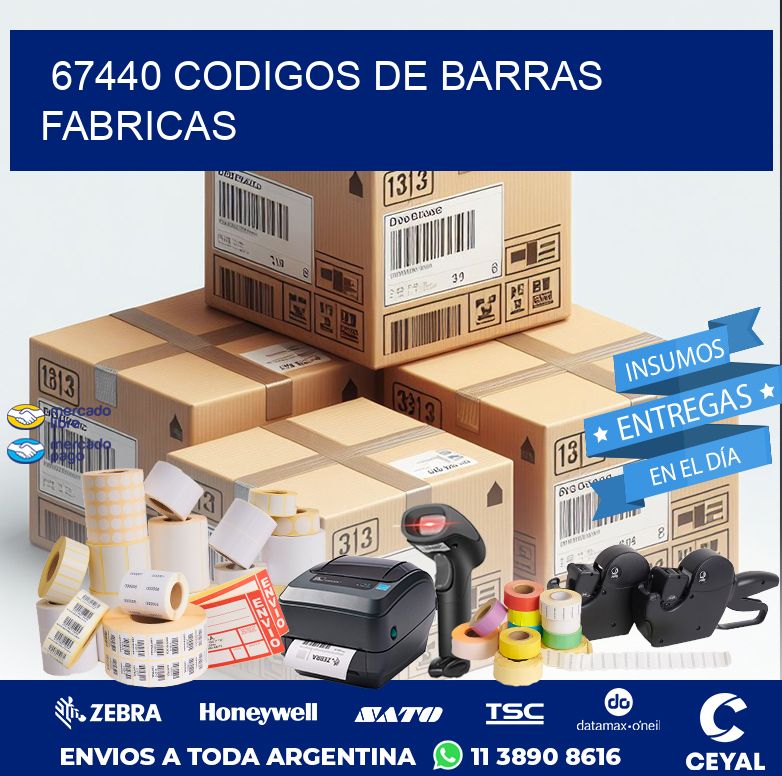 67440 CODIGOS DE BARRAS FABRICAS