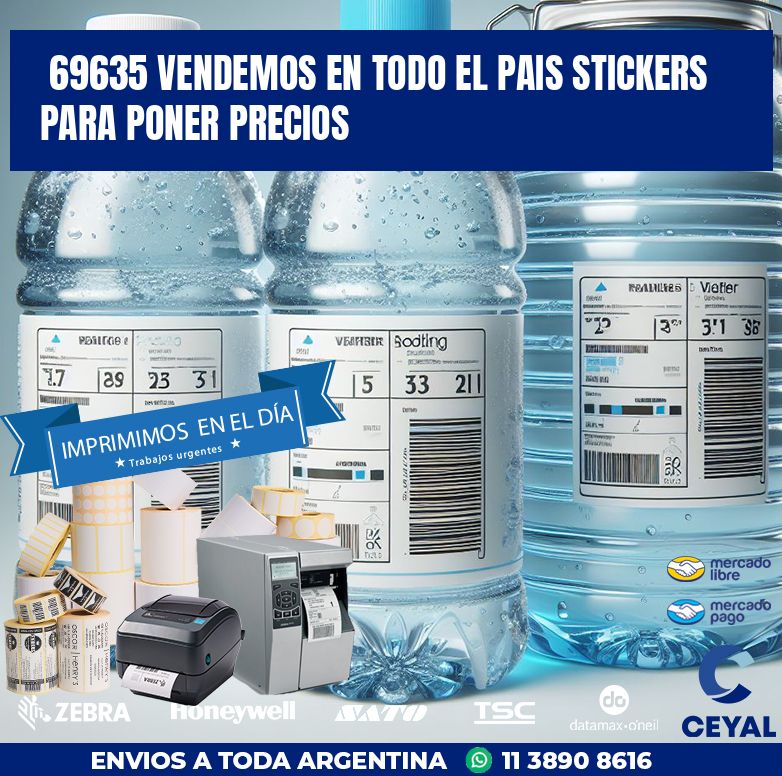 69635 VENDEMOS EN TODO EL PAIS STICKERS PARA PONER PRECIOS
