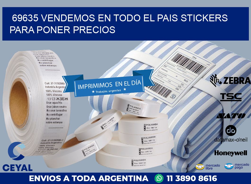 69635 VENDEMOS EN TODO EL PAIS STICKERS PARA PONER PRECIOS