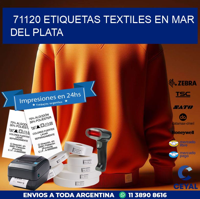 71120 ETIQUETAS TEXTILES EN MAR DEL PLATA