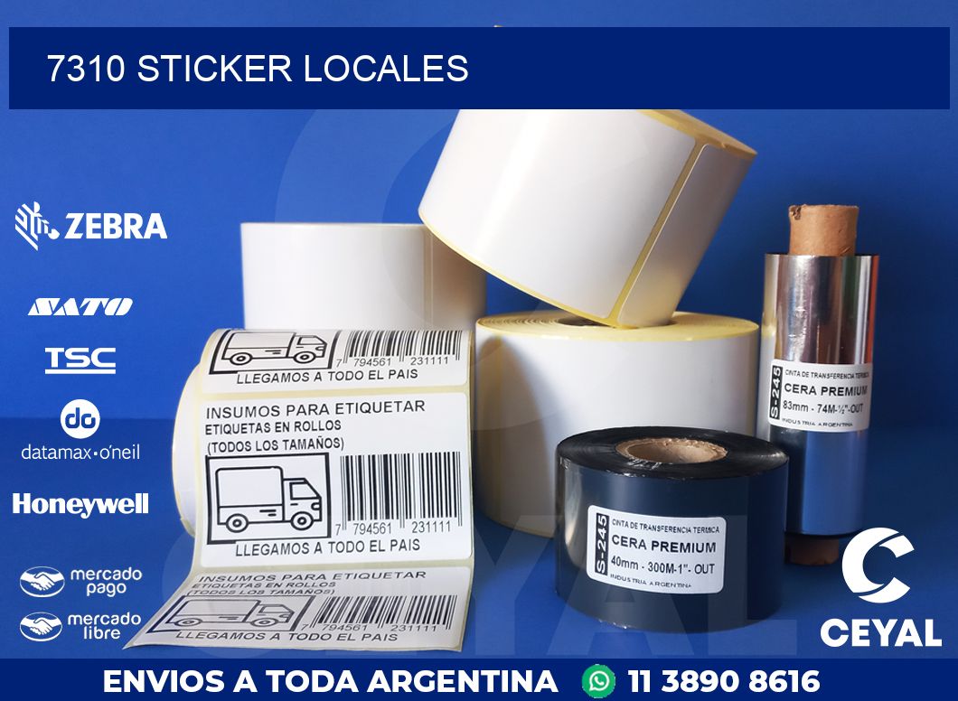 7310 STICKER LOCALES
