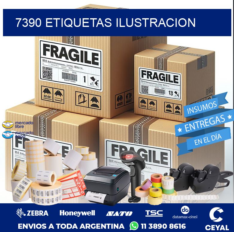 7390 ETIQUETAS ILUSTRACION