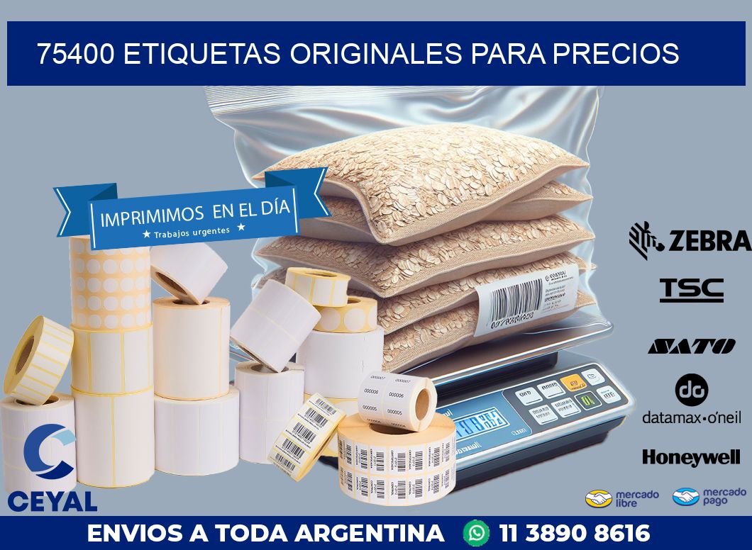 75400 ETIQUETAS ORIGINALES PARA PRECIOS