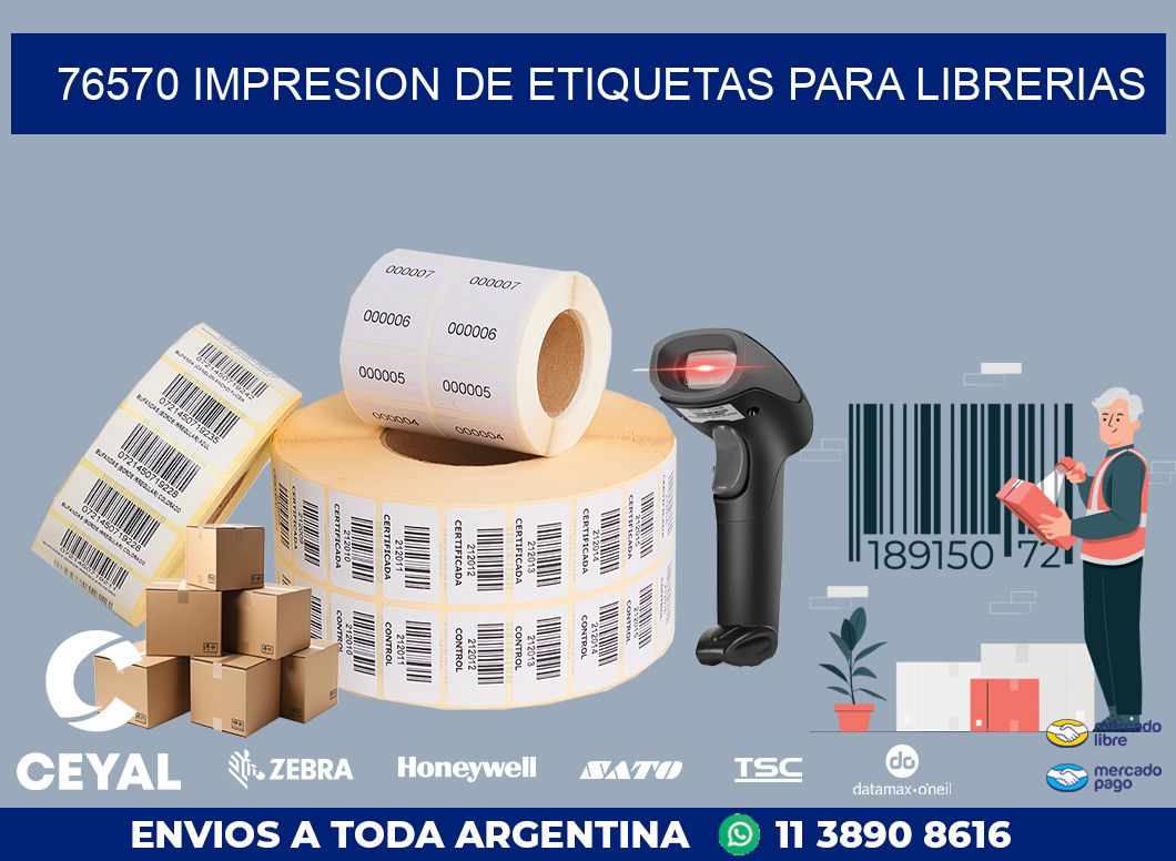 76570 IMPRESION DE ETIQUETAS PARA LIBRERIAS