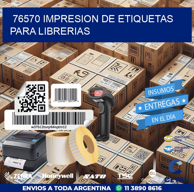 76570 IMPRESION DE ETIQUETAS PARA LIBRERIAS