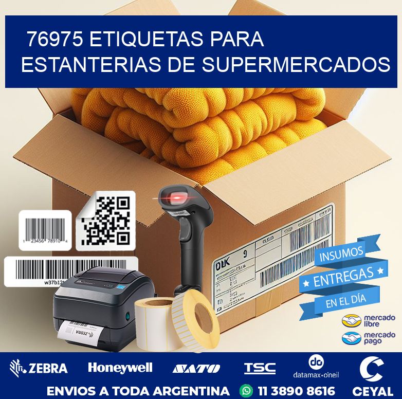 76975 ETIQUETAS PARA ESTANTERIAS DE SUPERMERCADOS
