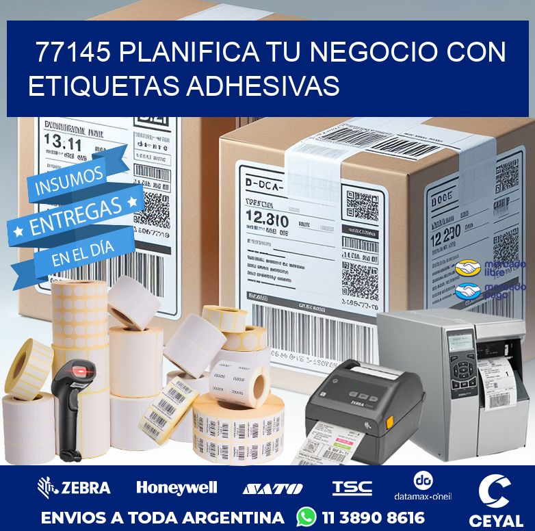 77145 PLANIFICA TU NEGOCIO CON ETIQUETAS ADHESIVAS
