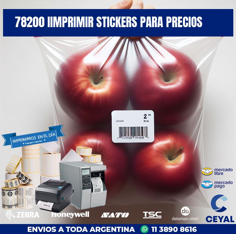 78200 IIMPRIMIR STICKERS PARA PRECIOS
