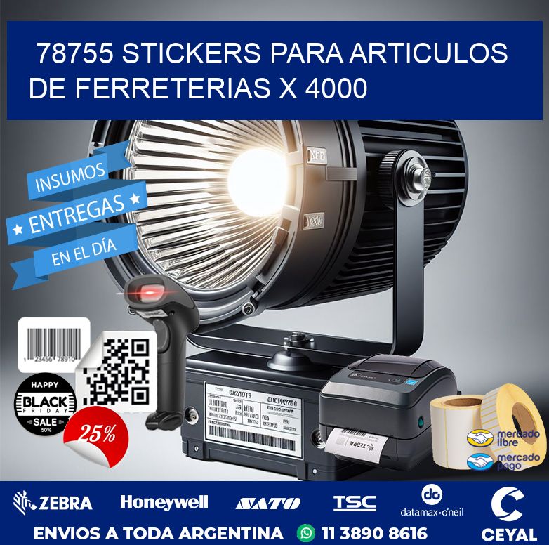 78755 STICKERS PARA ARTICULOS DE FERRETERIAS X 4000