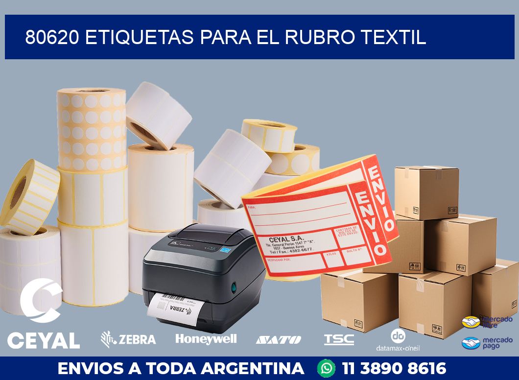 80620 ETIQUETAS PARA EL RUBRO TEXTIL