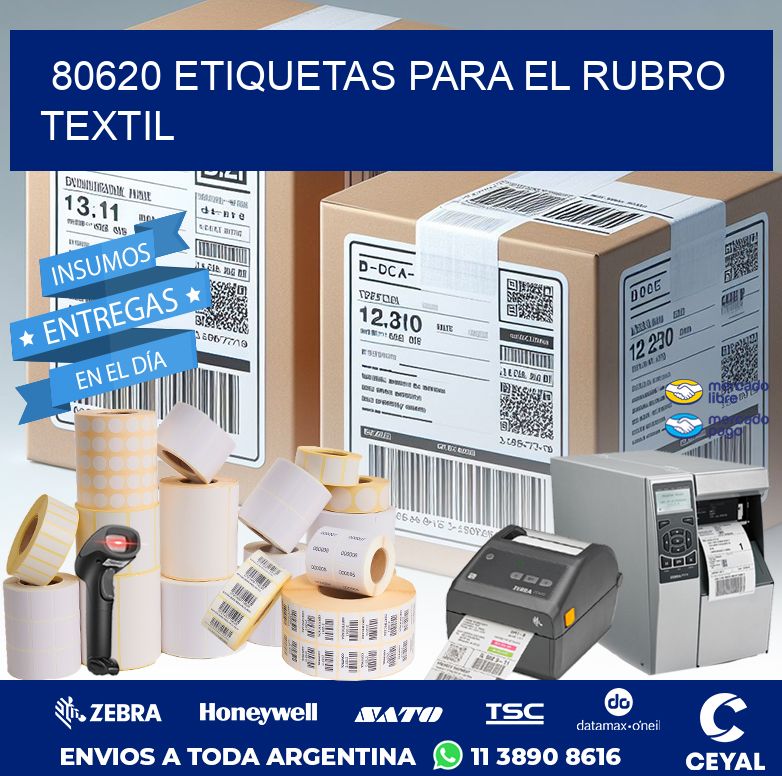 80620 ETIQUETAS PARA EL RUBRO TEXTIL