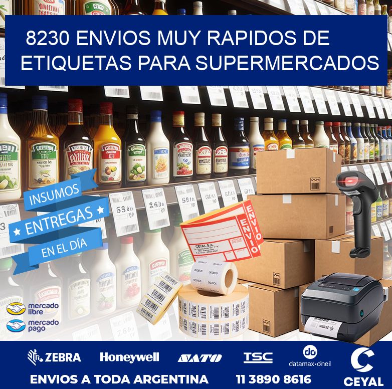8230 ENVIOS MUY RAPIDOS DE ETIQUETAS PARA SUPERMERCADOS