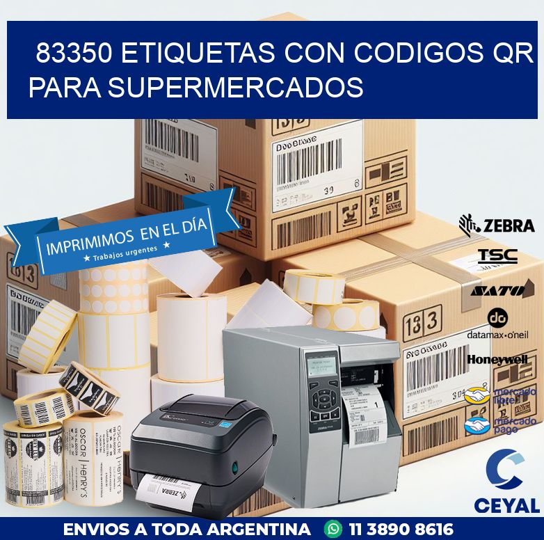 83350 ETIQUETAS CON CODIGOS QR PARA SUPERMERCADOS