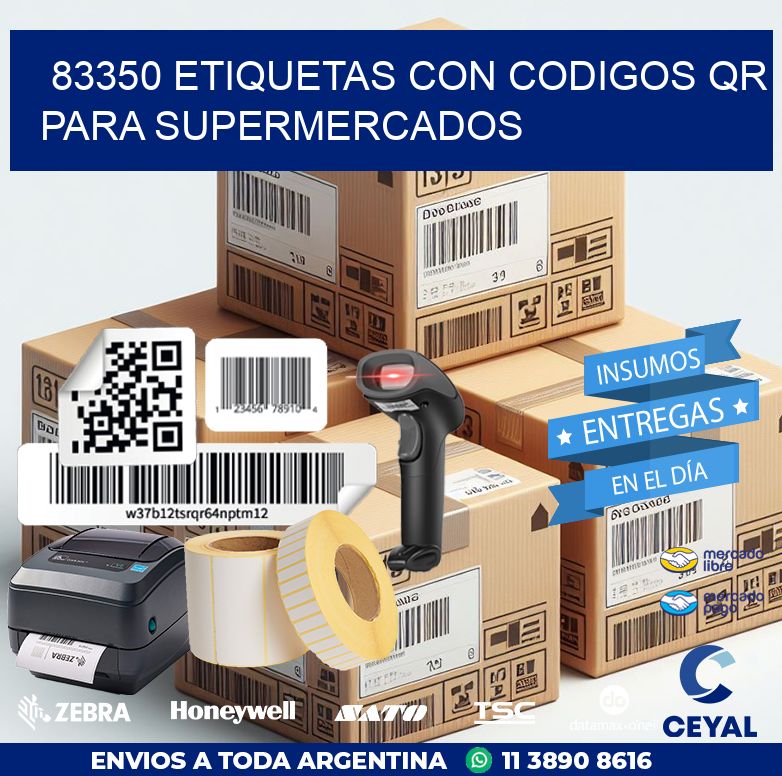 83350 ETIQUETAS CON CODIGOS QR PARA SUPERMERCADOS