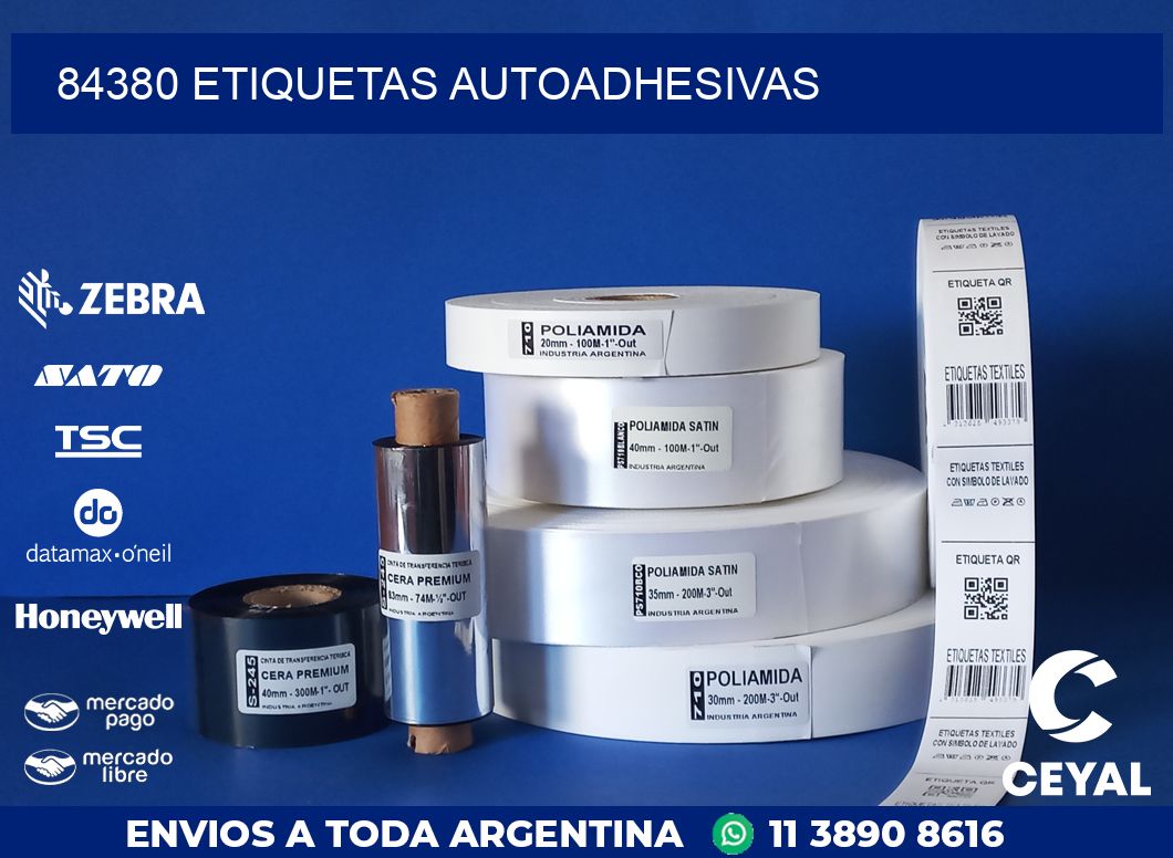 84380 ETIQUETAS AUTOADHESIVAS
