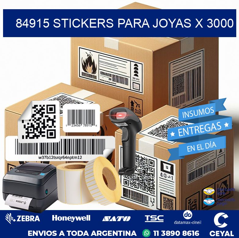 84915 STICKERS PARA JOYAS X 3000