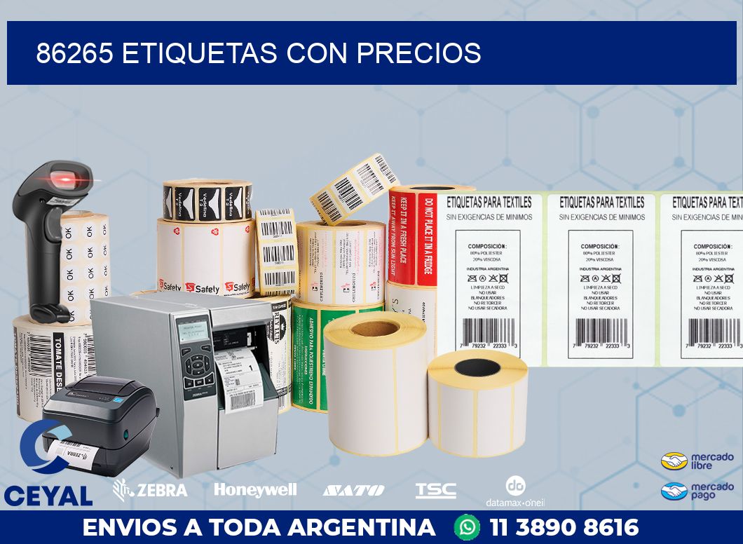 86265 ETIQUETAS CON PRECIOS