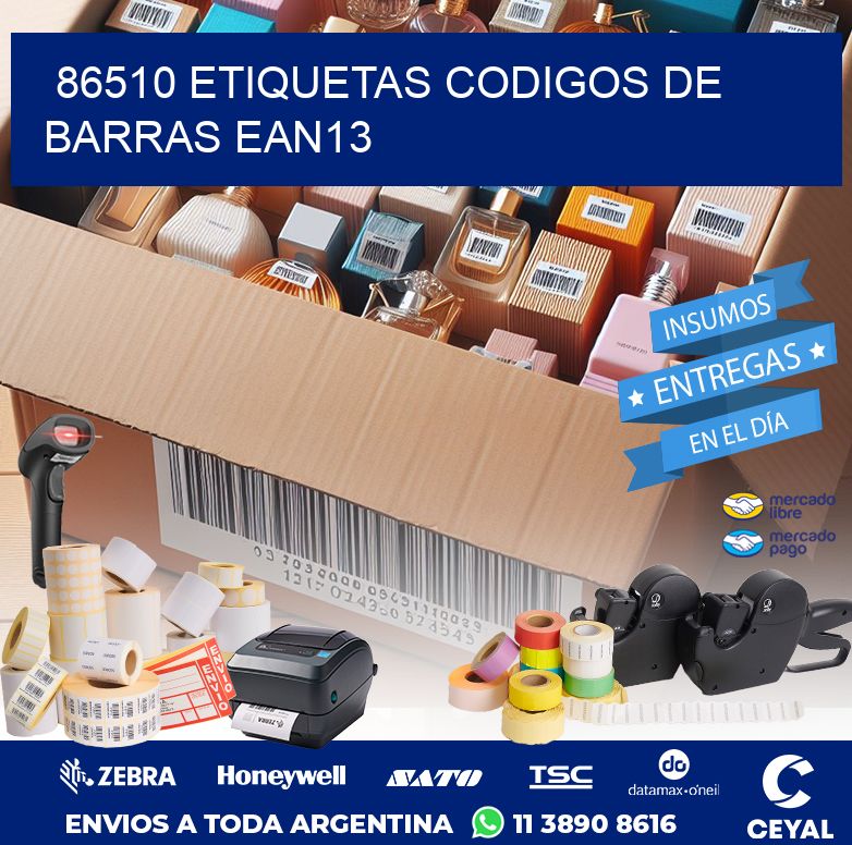 86510 ETIQUETAS CODIGOS DE BARRAS EAN13