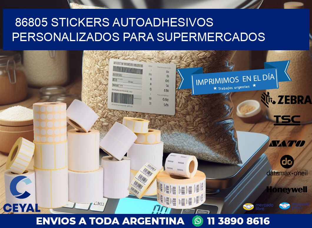 86805 STICKERS AUTOADHESIVOS PERSONALIZADOS PARA SUPERMERCADOS