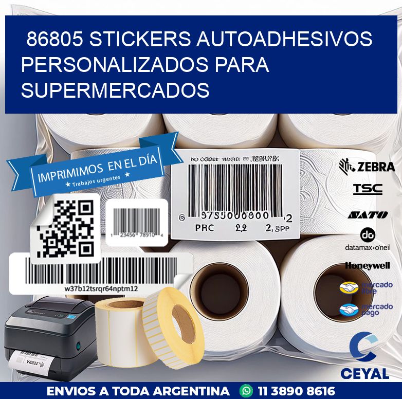 86805 STICKERS AUTOADHESIVOS PERSONALIZADOS PARA SUPERMERCADOS