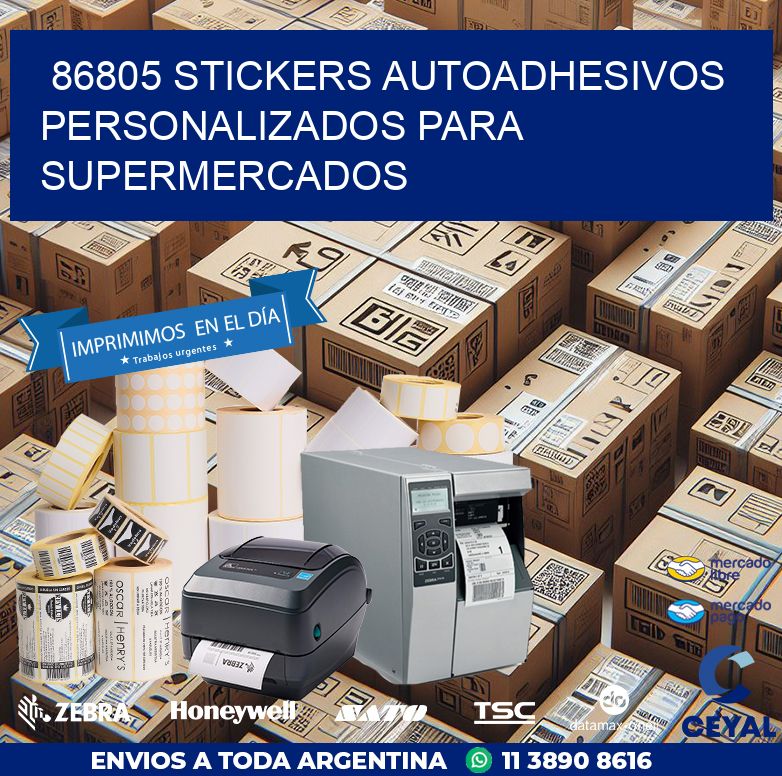 86805 STICKERS AUTOADHESIVOS PERSONALIZADOS PARA SUPERMERCADOS