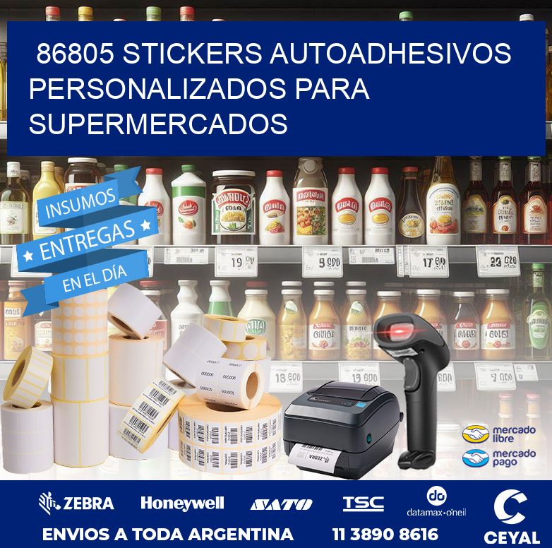 86805 STICKERS AUTOADHESIVOS PERSONALIZADOS PARA SUPERMERCADOS