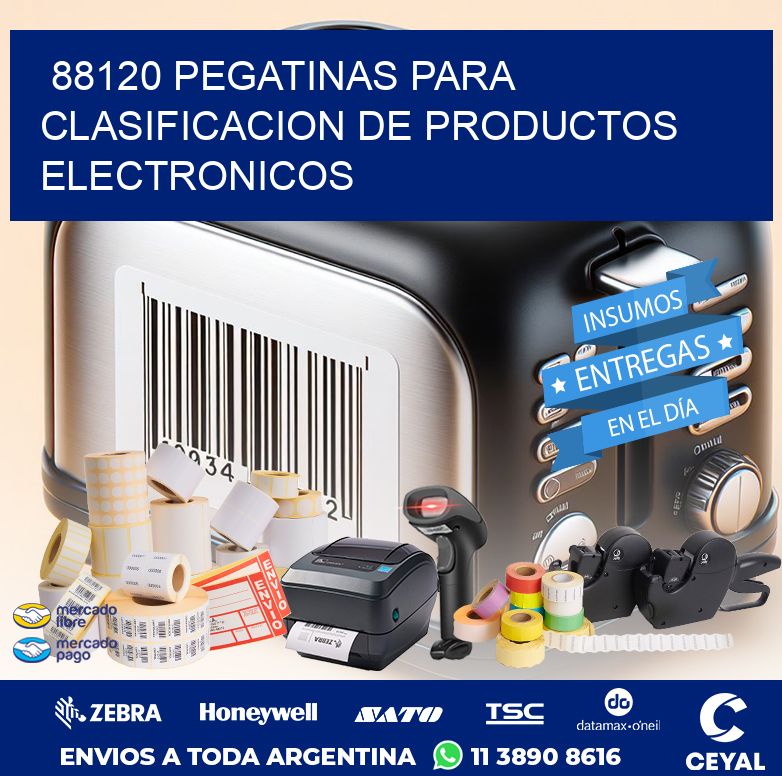 88120 PEGATINAS PARA CLASIFICACION DE PRODUCTOS ELECTRONICOS