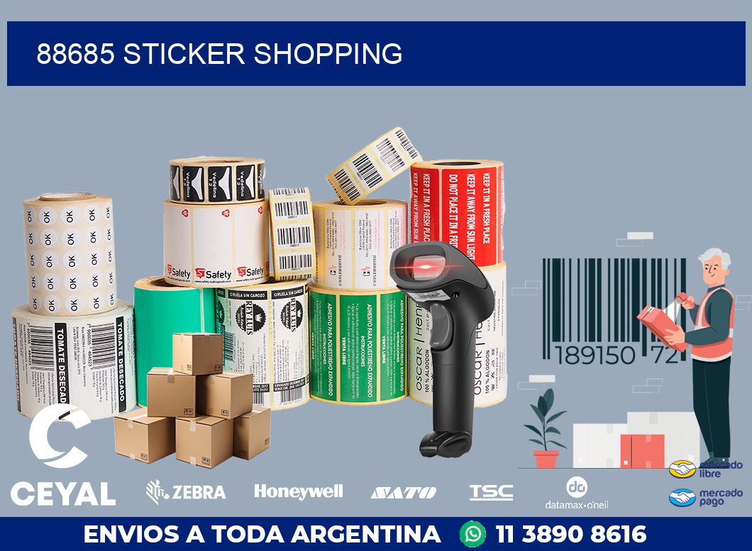 88685 STICKER SHOPPING