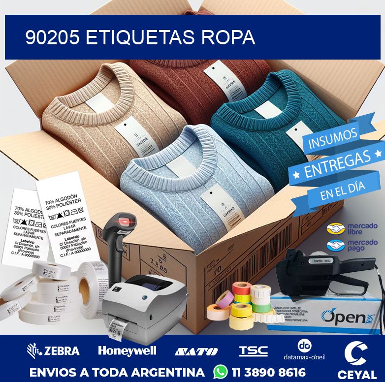 90205 ETIQUETAS ROPA