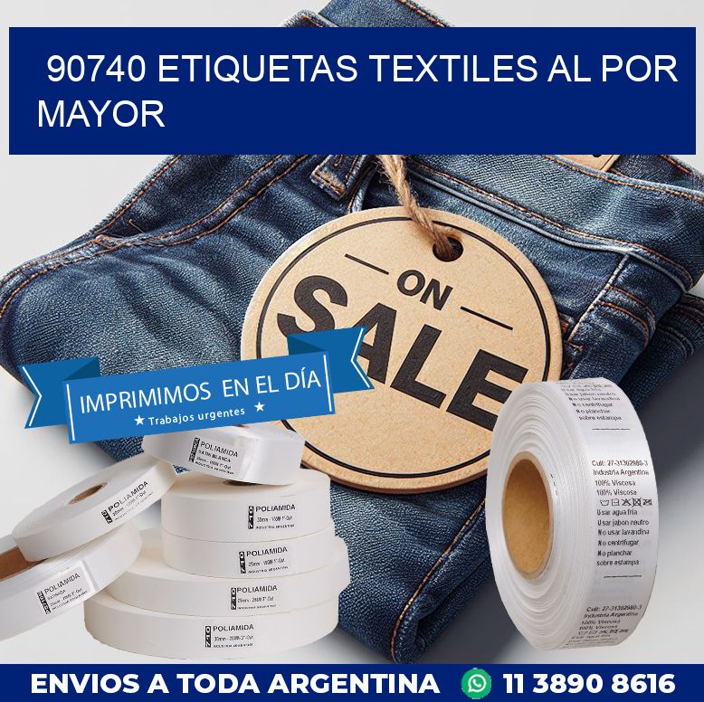 90740 ETIQUETAS TEXTILES AL POR MAYOR
