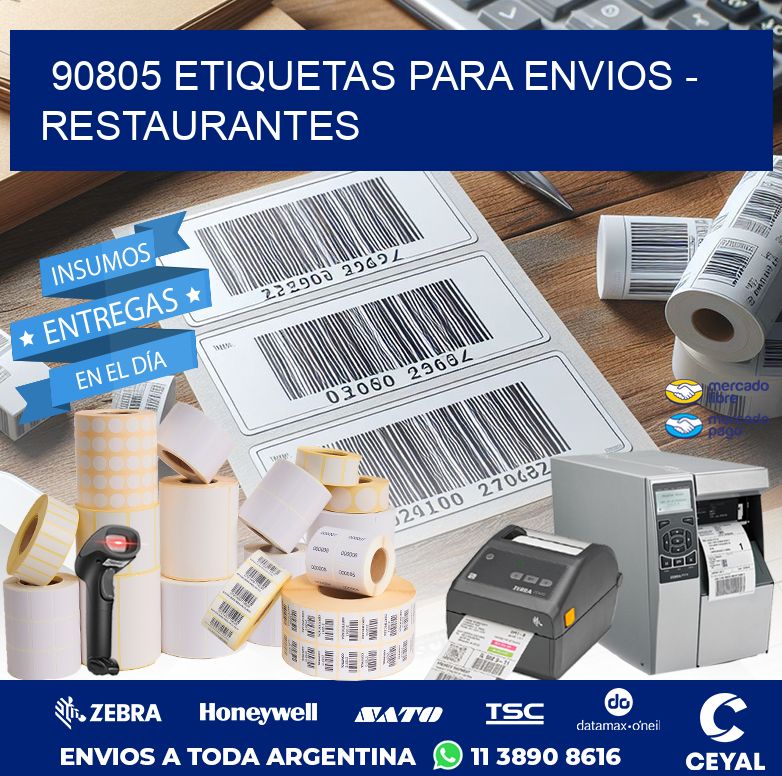 90805 ETIQUETAS PARA ENVIOS - RESTAURANTES