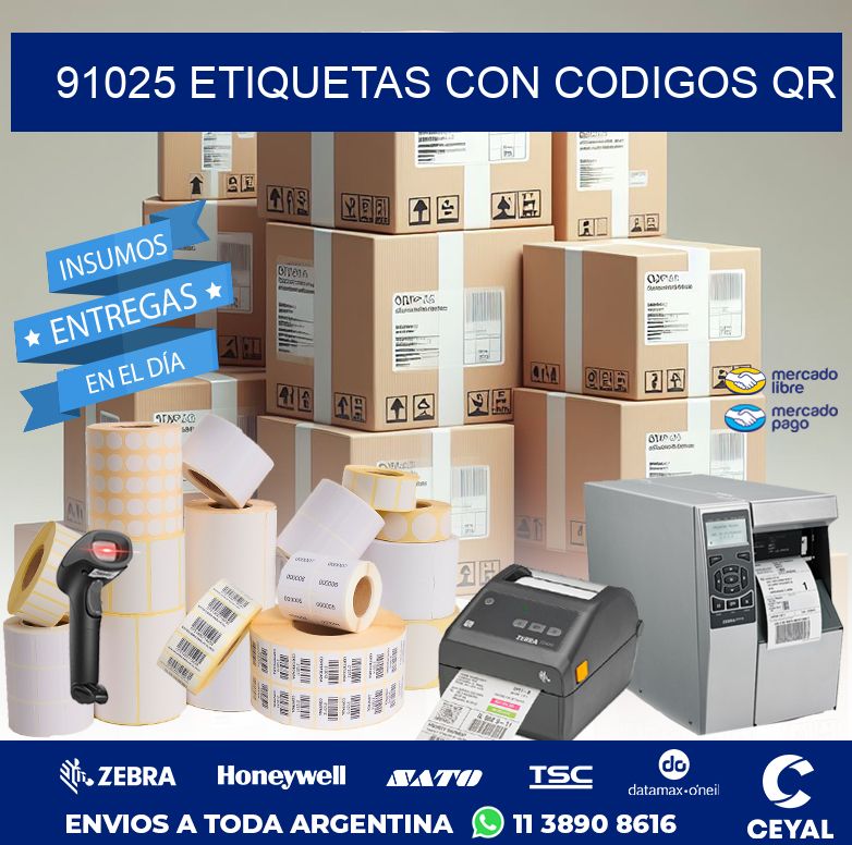 91025 ETIQUETAS CON CODIGOS QR