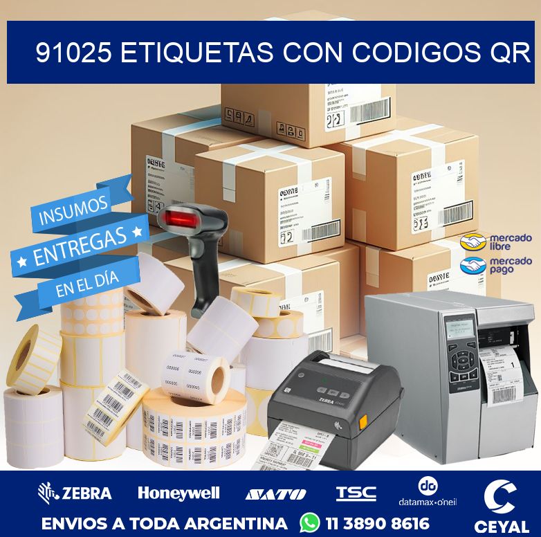 91025 ETIQUETAS CON CODIGOS QR