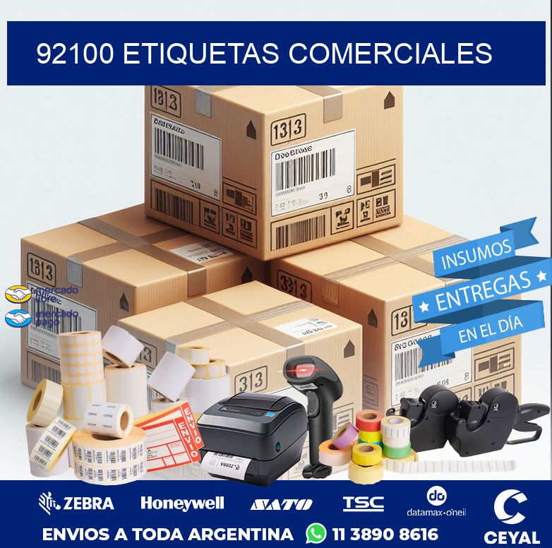 92100 ETIQUETAS COMERCIALES
