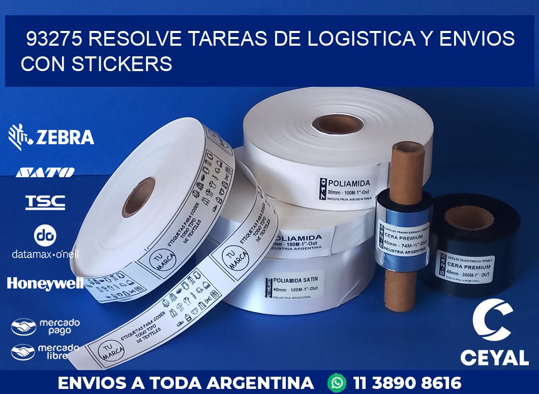 93275 RESOLVE TAREAS DE LOGISTICA Y ENVIOS CON STICKERS