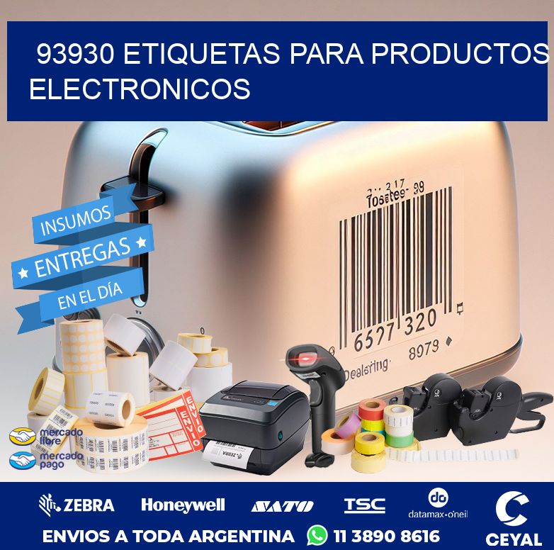 93930 ETIQUETAS PARA PRODUCTOS ELECTRONICOS