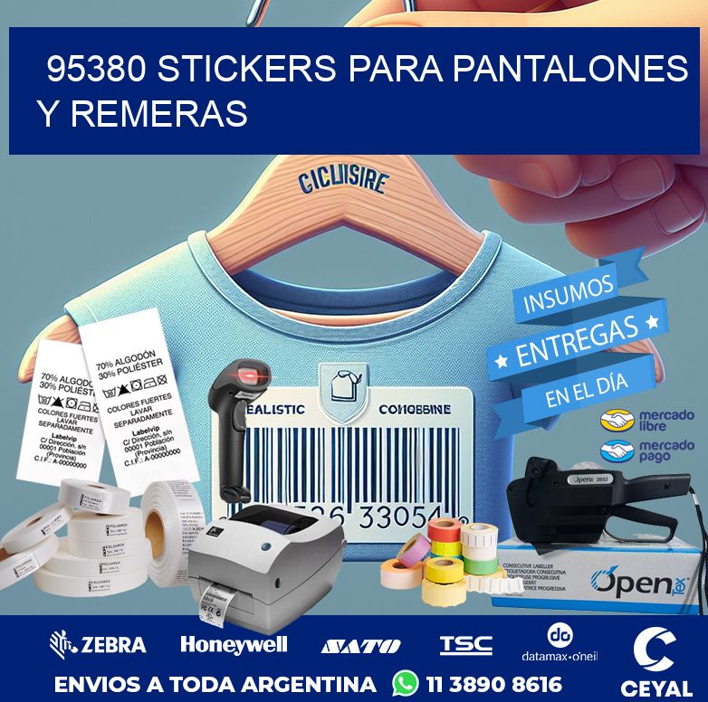 95380 STICKERS PARA PANTALONES Y REMERAS