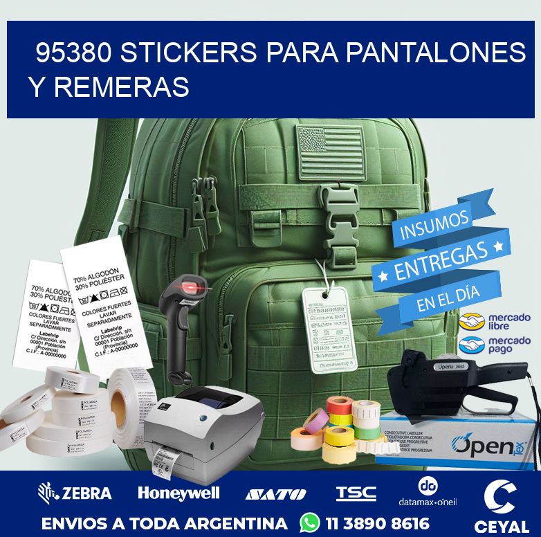 95380 STICKERS PARA PANTALONES Y REMERAS