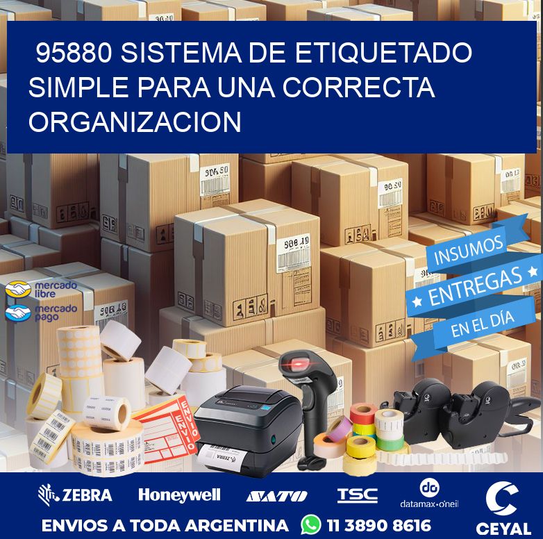 95880 SISTEMA DE ETIQUETADO SIMPLE PARA UNA CORRECTA ORGANIZACION