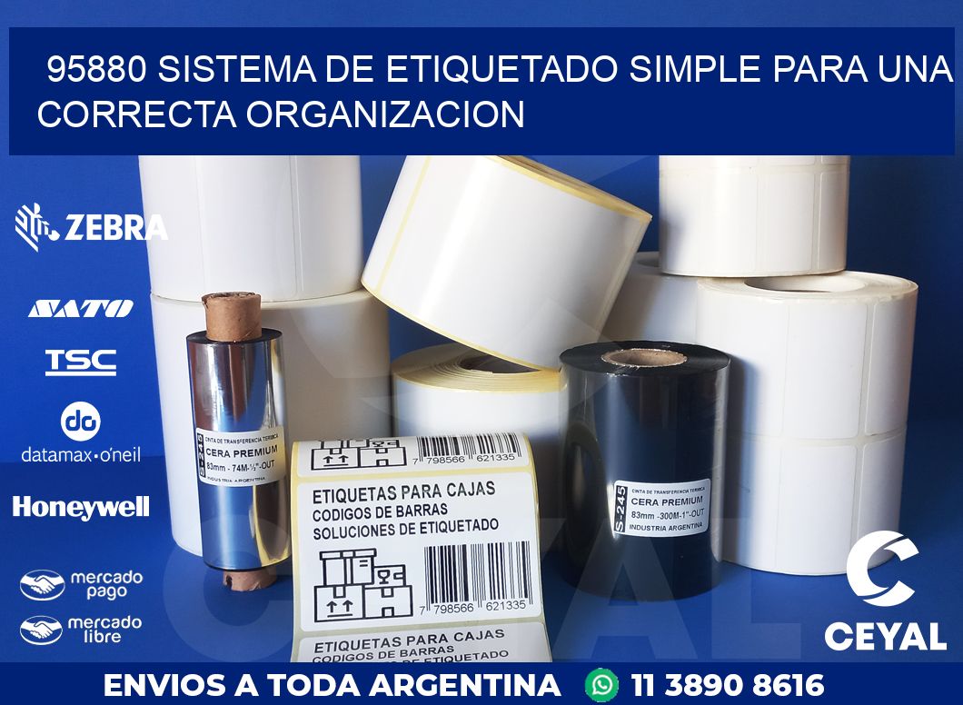95880 SISTEMA DE ETIQUETADO SIMPLE PARA UNA CORRECTA ORGANIZACION