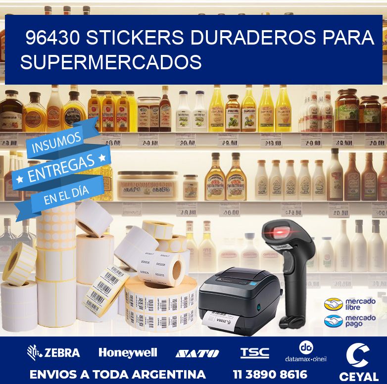 96430 STICKERS DURADEROS PARA SUPERMERCADOS