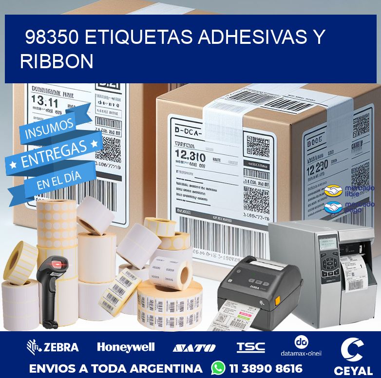 98350 ETIQUETAS ADHESIVAS Y RIBBON