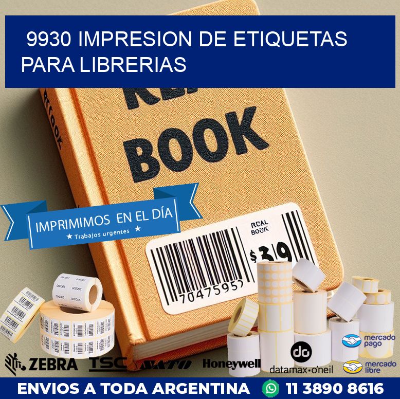 9930 IMPRESION DE ETIQUETAS PARA LIBRERIAS