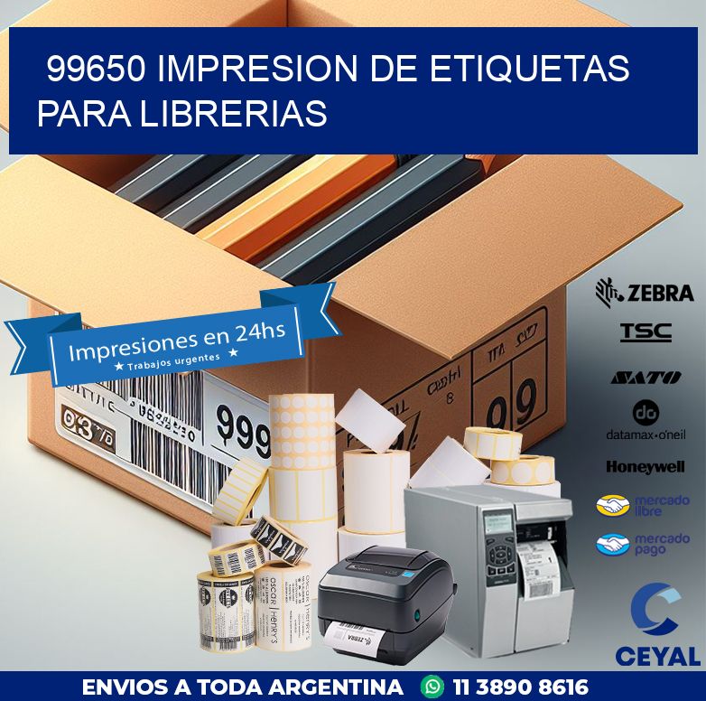 99650 IMPRESION DE ETIQUETAS PARA LIBRERIAS