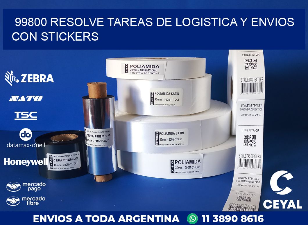 99800 RESOLVE TAREAS DE LOGISTICA Y ENVIOS CON STICKERS