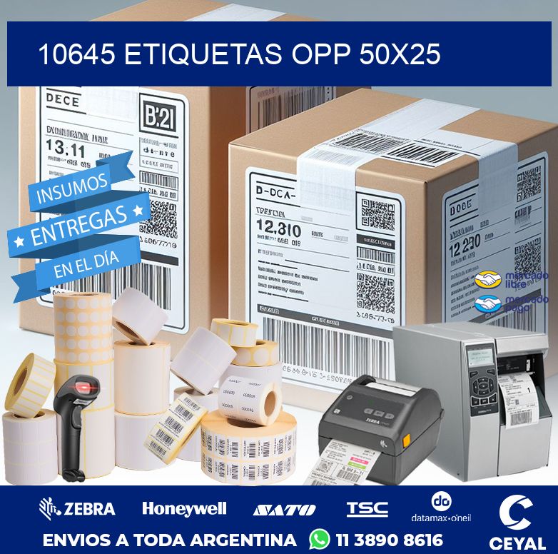 10645 ETIQUETAS OPP 50X25